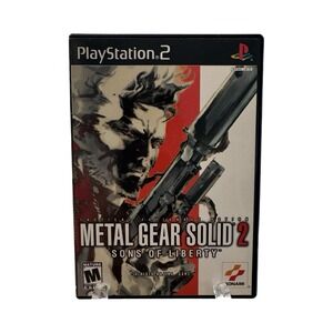 Metal Gear Solid 2 Sons of Liberty PlayStation 2 PS2 2001 CIB Tested Black Label